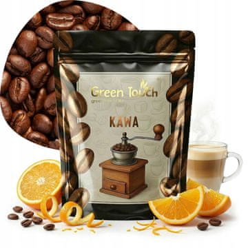 shumee KAVA V ZRNIH Z OKUSOM POMARANČE sočna pomaranča 200 g Green Touch