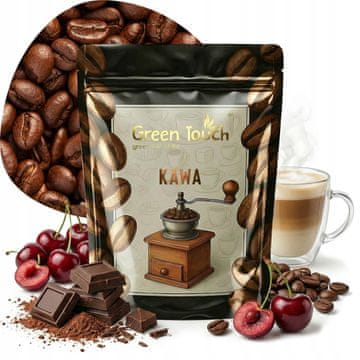 shumee KAVNA ZRNA Z OKUSOM ČEŠNJE v ČOKOLADNI Arabici 200 g Green Touch