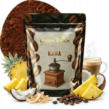 shumee MLETA KAVA z okusom PINA COLADA, kokosa in ananasa, rum 200 g Green Touch