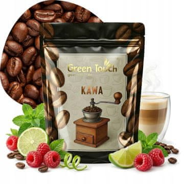 shumee Aromatizirana kavna zrna POLETNA OSVEŽITEV malina-meta 200 g Green Touch
