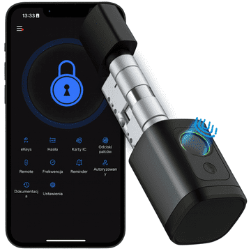 EE Elektronska ključavnica V1 TTLock vložek črne barve