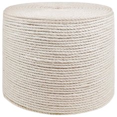 Vidaxl Vrv iz jute 10 kos 20 mm 100 m Bela 100% Tossa jute