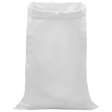Vidaxl Tkane vreče 50 kos Bela 80 x 125 cm PP