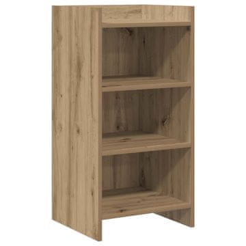 Vidaxl Strani šal Artisan hrast 40 x 36 x 80 cm Inženirski les