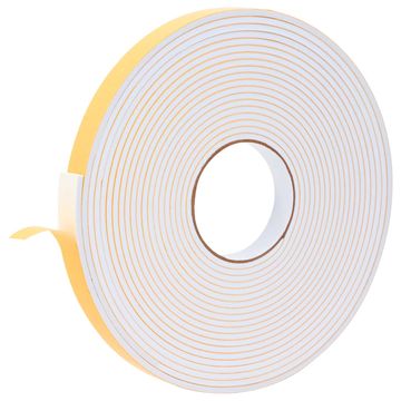 Vidaxl Samolepilni pena trak Bela 20mm x 10m CR pena