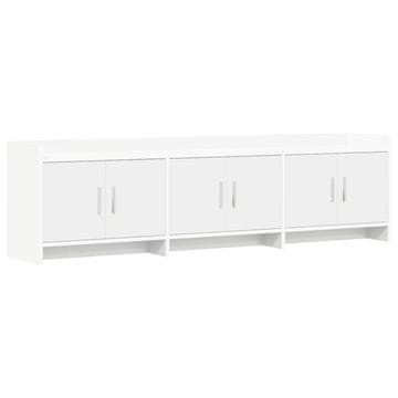 Vidaxl TV omarica 168 x 33 x 47 cm Bela Inženirski les