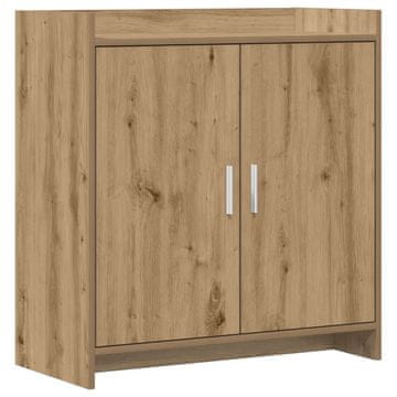 Vidaxl Strani šal Artisan hrast 72 x 36 x 80 cm Inženirski les
