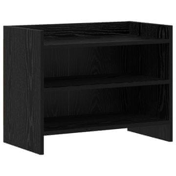Vidaxl TV omarica 60 x 33 x 47 cm Črni hrast Inženirski les