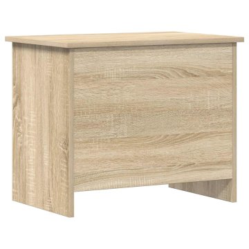 Vidaxl Skladiščni kovček Sonoma hrast 60 x 40 x 50 cm Inženirski les