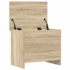 Vidaxl Skladiščni kovček Sonoma hrast 60 x 40 x 50 cm Inženirski les