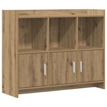 Vidaxl Strani šal Artisan hrast 98,5 x 33 x 80 cm Inženirski les
