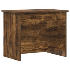 Vidaxl Skladiščni kovček Dimljen hrast 60 x 40 x 50 cm Inženirski les