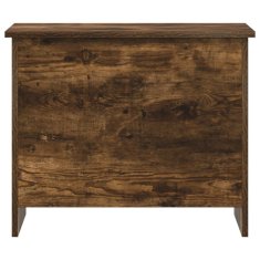 Vidaxl Skladiščni kovček Dimljen hrast 60 x 40 x 50 cm Inženirski les