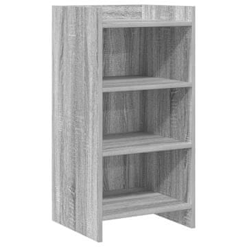 Vidaxl Strani šal Siva Sonoma 40 x 36 x 80 cm Inženirski les