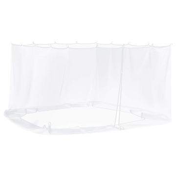 Vidaxl Komarščina za paviljon 220 mesh Bela 4,5 x 3 x 2 m Poliester