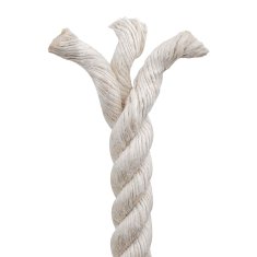 Vidaxl Vrv iz jute 16 mm Bela 100% Tossa jute