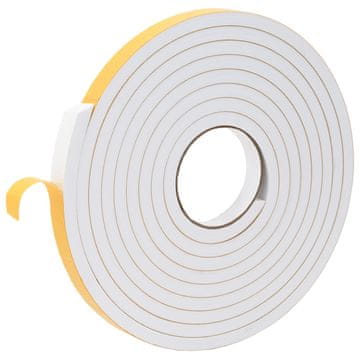 Vidaxl Samolepilni pena trak 20 szt. Bela 20mm x 5m CR pena