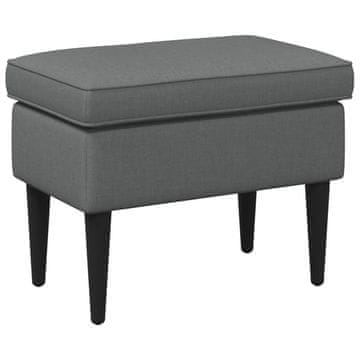 Vidaxl Podnožje Temno siva 55 x 35 x 41 cm Blago