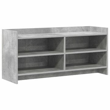 Vidaxl TV omarica 100 x 33 x 47 cm Betonsko siva Inženirski les