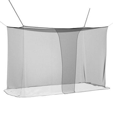Vidaxl Komarnična mreža za posteljo 156 mreža Črna 220 x 120 x 150 cm