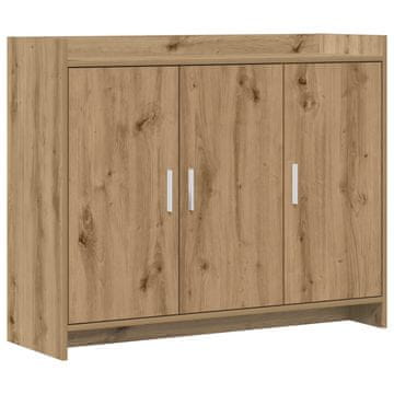 Vidaxl Strani šal Artisan hrast 98,5 x 33 x 80 cm Inženirski les