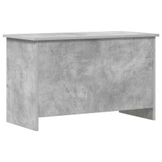 Vidaxl Skladiščni kovček Betonsko siva 80 x 40 x 50 cm Inženirski les