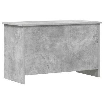 Vidaxl Skladiščni kovček Betonsko siva 80 x 40 x 50 cm Inženirski les