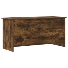 Vidaxl Skladiščni kovček Dimljen hrast 100 x 40 x 50 cm Inženirski les