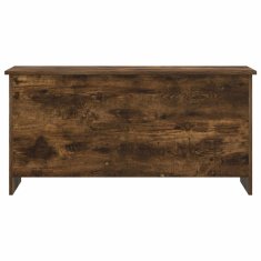 Vidaxl Skladiščni kovček Dimljen hrast 100 x 40 x 50 cm Inženirski les