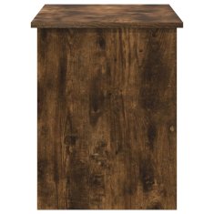Vidaxl Skladiščni kovček Dimljen hrast 100 x 40 x 50 cm Inženirski les