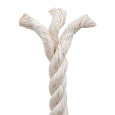 Vidaxl Vrv iz jute 12 mm Bela 100% Tossa jute