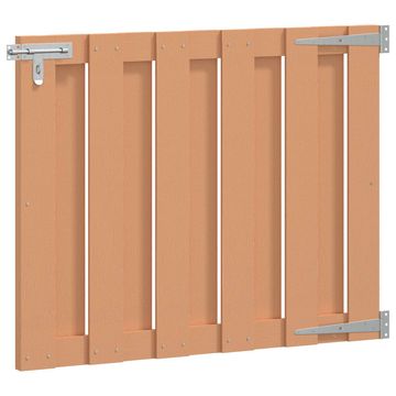 Vidaxl Vrtna vrata 100 x 80 cm WPC in aluminij Rjava