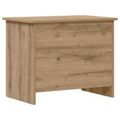 Vidaxl Skladiščni kovček Artisan hrast 60 x 40 x 50 cm Inženirski les