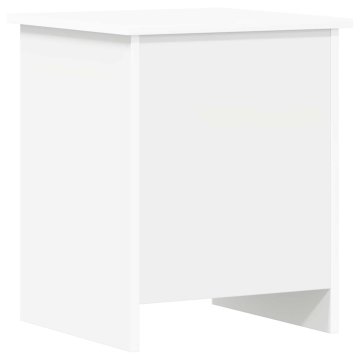 Vidaxl Skladiščni kovček Bela 40 x 40,5 x 50 cm Inženirski les