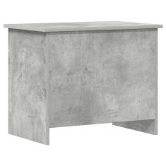 Vidaxl Skladiščni kovček Betonsko siva 60 x 40 x 50 cm Inženirski les