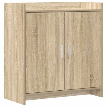 Vidaxl Strani šal Sonoma hrast 72 x 36 x 80 cm Inženirski les
