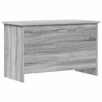 Vidaxl Skladiščni kovček Siva Sonoma 80 x 40 x 50 cm Inženirski les