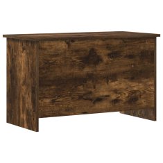 Vidaxl Skladiščni kovček Dimljen hrast 80 x 40 x 50 cm Inženirski les