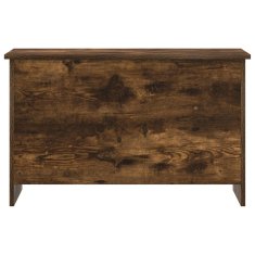 Vidaxl Skladiščni kovček Dimljen hrast 80 x 40 x 50 cm Inženirski les