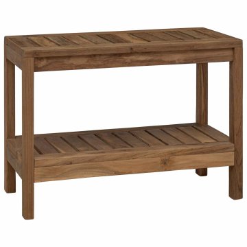 Vidaxl Stranska miza za kopalnico Naravna 60 x 30 x 45 cm