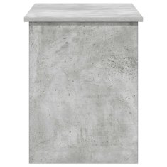 Vidaxl Skladiščni kovček Betonsko siva 100 x 40 x 50 cm Inženirski les