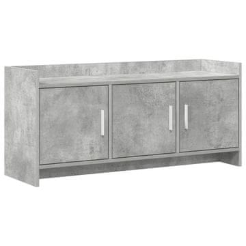 Vidaxl TV omarica 102 x 33 x 47 cm Betonsko siva Inženirski les