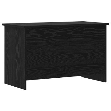 Vidaxl Skladiščni kovček Črni hrast 80 x 40 x 50 cm Inženirski les