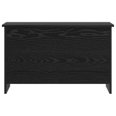 Vidaxl Skladiščni kovček Črni hrast 80 x 40 x 50 cm Inženirski les