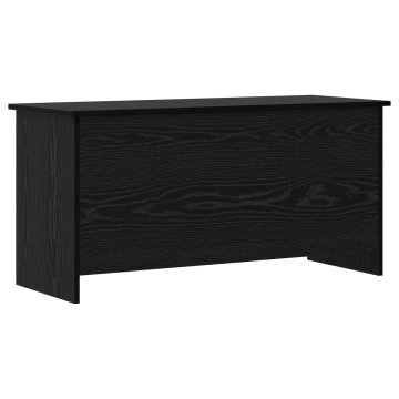 Vidaxl Skladiščni kovček Črni hrast 100 x 40 x 50 cm Inženirski les