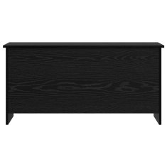 Vidaxl Skladiščni kovček Črni hrast 100 x 40 x 50 cm Inženirski les