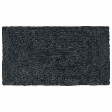 Vidaxl Preproge za površine Pravokotna Temno siva 60 x 110 cm Juta