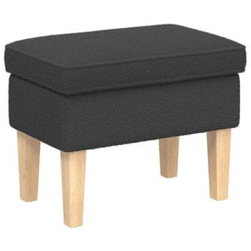 Vidaxl Podnožje Temno siva 55 x 35 x 41 cm Bouclé