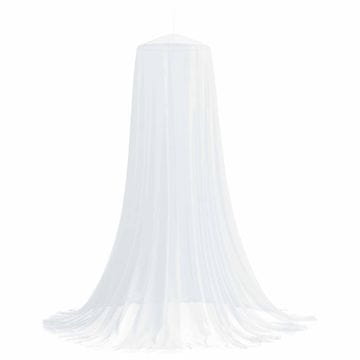 Vidaxl Komarica za posteljo 3 szt. 156 mesh Bela Ø56 x 220 cm Poliester