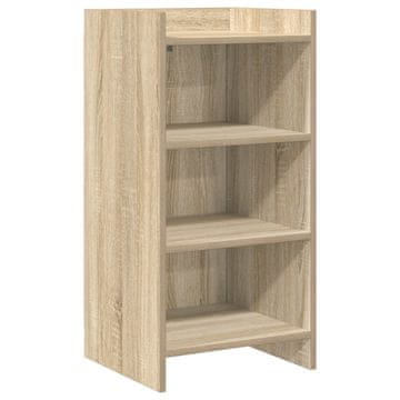 Vidaxl Strani šal Sonoma hrast 40 x 36 x 80 cm Inženirski les